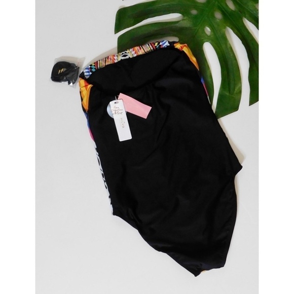 NWT!! PILYQ Inca Halter or Strapless One Piece Swimsuit Colorful Vacation Small - Picture 9 of 15